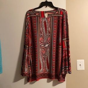 Chicos Long Sleeve Bell Top